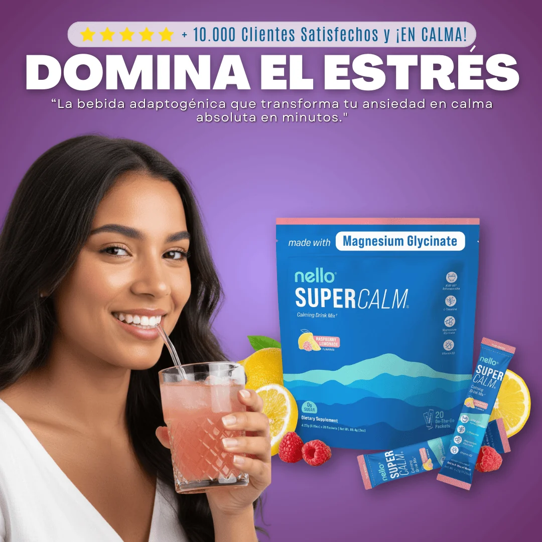 SUPER CALM | SUPLEMENTO REDUCTOR DE CORTISOL PARA SUEÑO REPARADOR